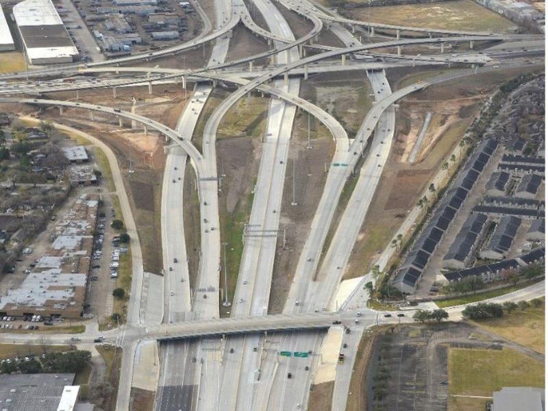 intersecting highways seen from above