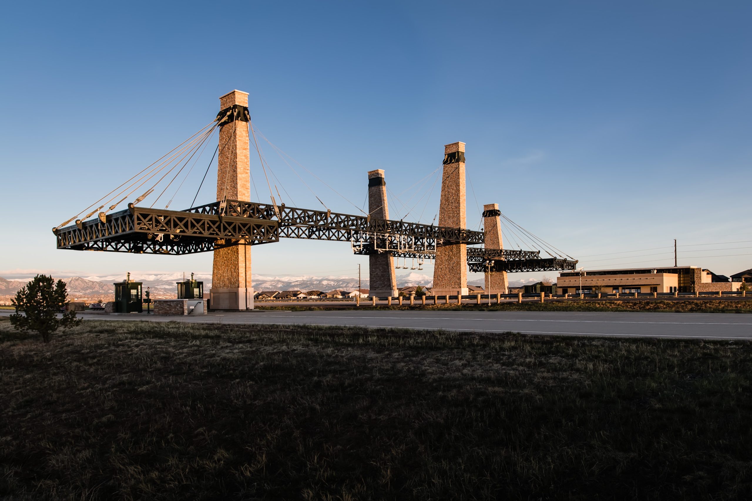 bridge construction site