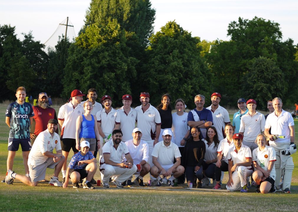 InfraRed employees playing cricket