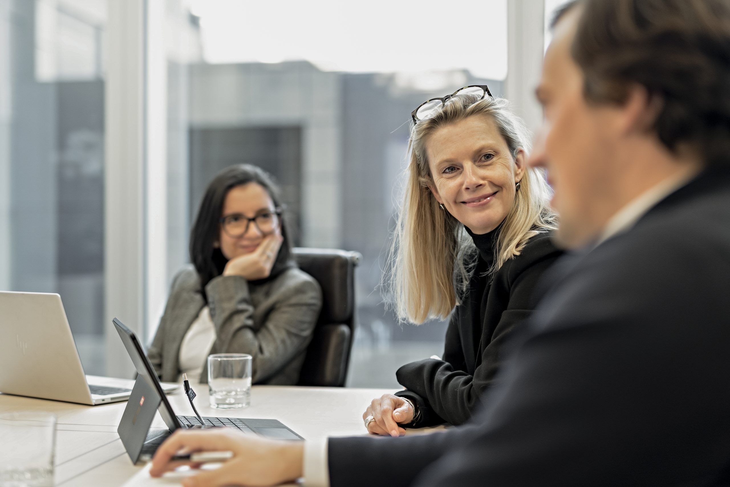 business people at table